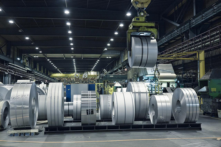 Stainless steel coils, Cold rolling mill, Outokumpu Tornio Stainless Steel Operations