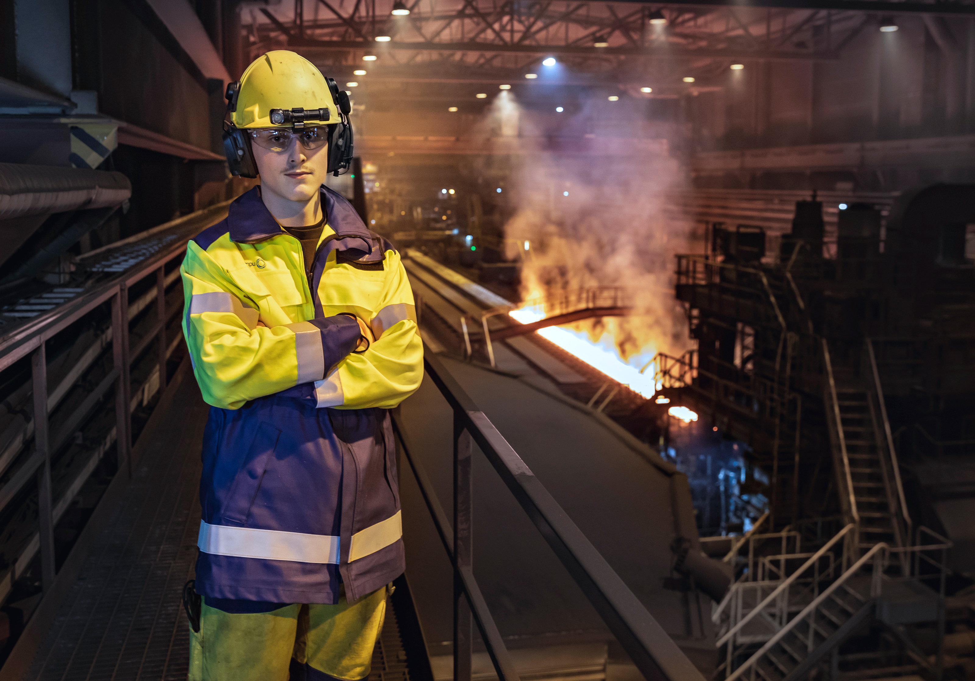 Eeli Lämsä, Outokumpu Tornio hot rolling mill.