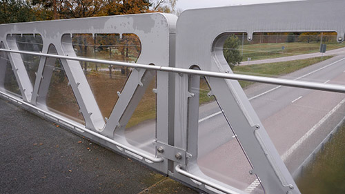 Sodertalje pedestrian bridge in Sweden