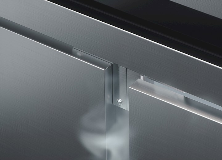 Freezer closeup for commercial kitchens