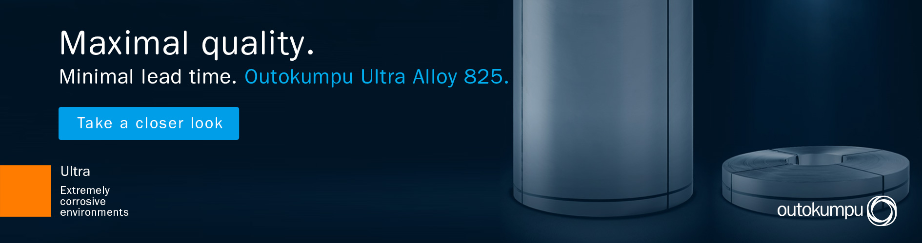 Ultra Alloy 825 campaign banner