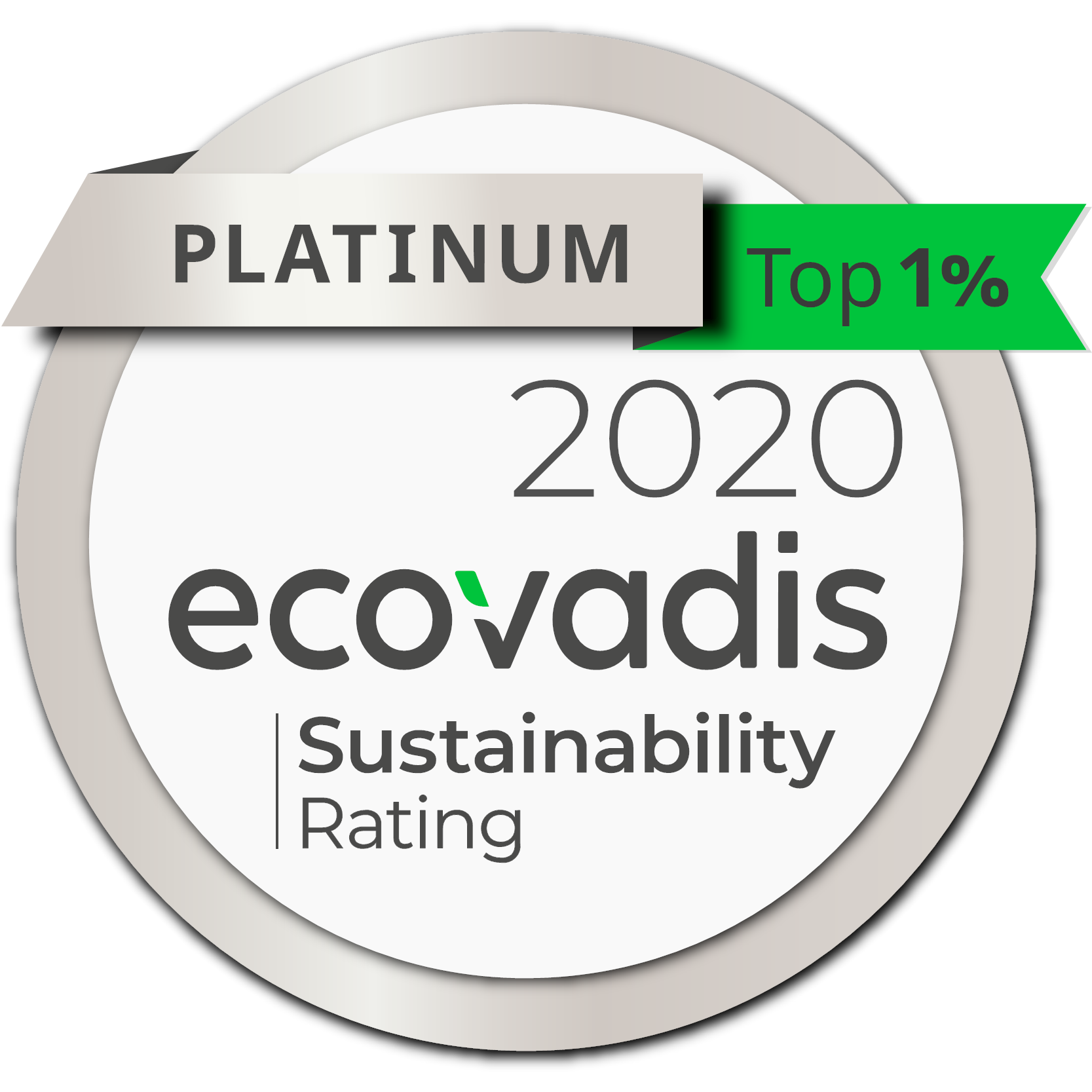 EcoVadis Platinum medal